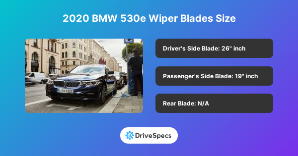 2020 BMW 530e Wiper Blades Size