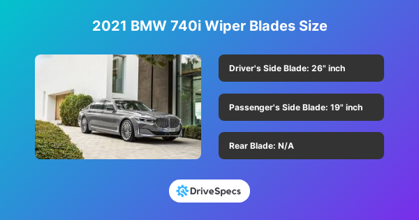 2021 BMW 740i Wiper Blades Size