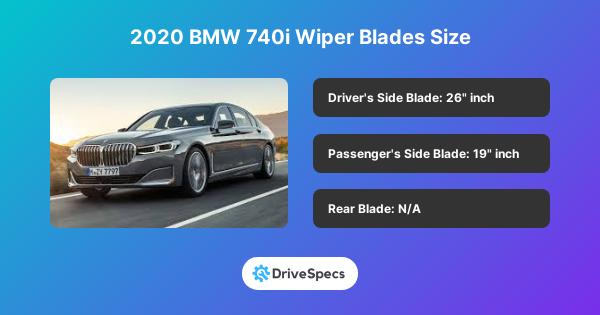 2020 BMW 740i Wiper Blades Size