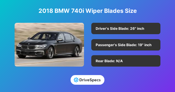 2018 BMW 740i Wiper Blades Size