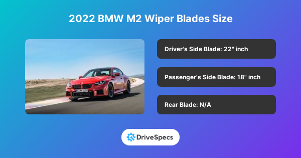 2022 BMW M2 Wiper Blades Size