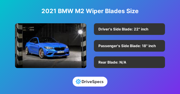 2021 BMW M2 Wiper Blades Size