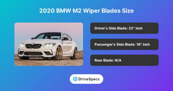 2020 BMW M2 Wiper Blades Size