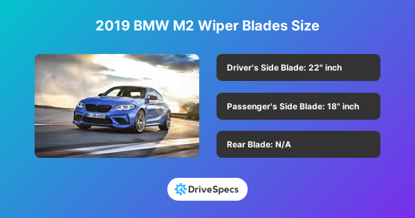 2019 BMW M2 Wiper Blades Size