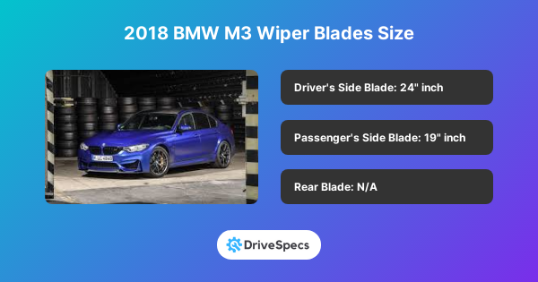 2018 BMW M3 Wiper Blades Size