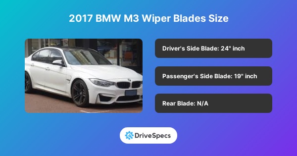 2017 BMW M3 Wiper Blades Size