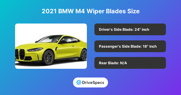 2021 BMW M4 Wiper Blades Size