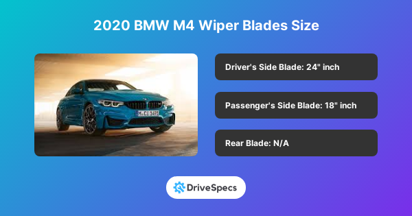 2020 BMW M4 Wiper Blades Size