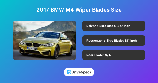 2017 BMW M4 Wiper Blades Size