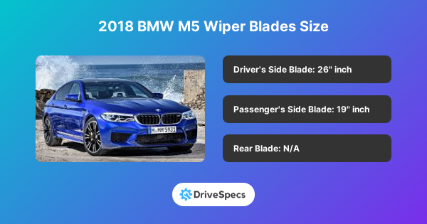 2018 BMW M5 Wiper Blades Size