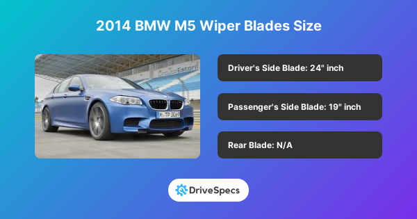 2014 BMW M5 Wiper Blades Size