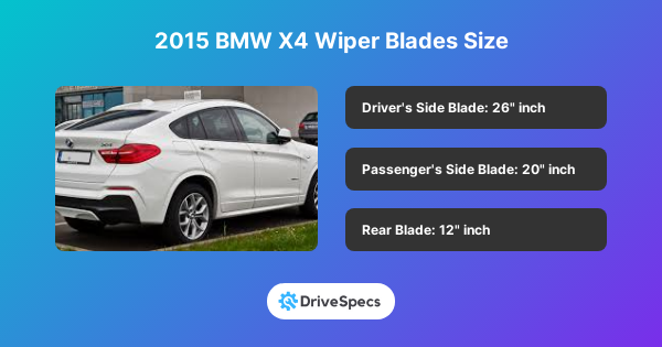 2015 BMW X4 Wiper Blades Size