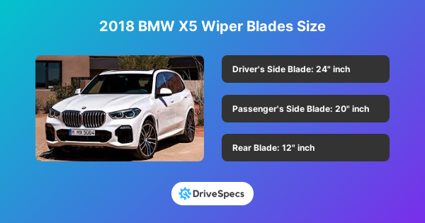 2018 BMW X5 Wiper Blades Size