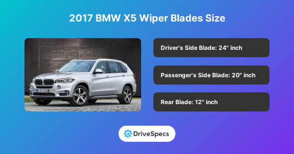 2017 BMW X5 Wiper Blades Size