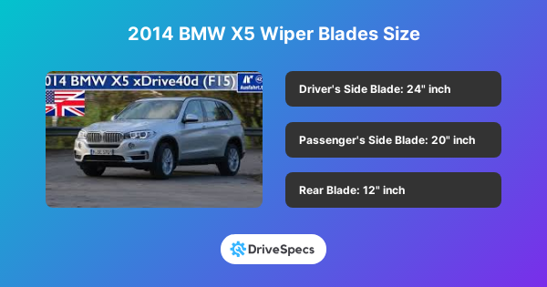 2014 BMW X5 Wiper Blades Size