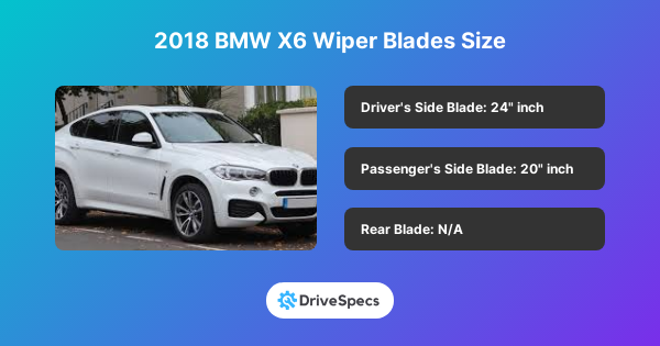 2018 BMW X6 Wiper Blades Size