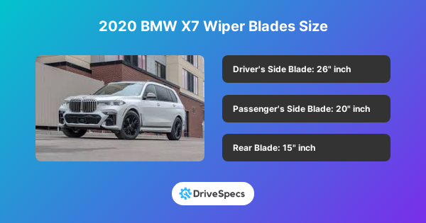 2020 BMW X7 Wiper Blades Size