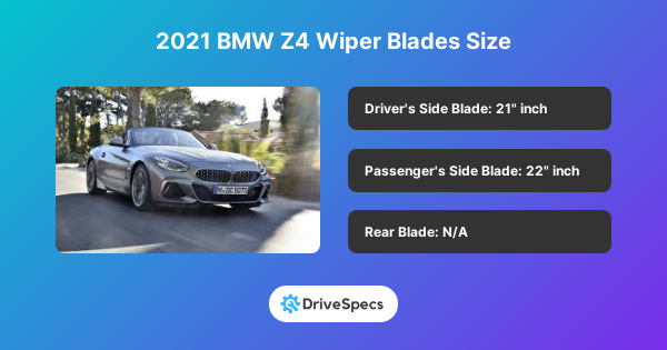 2021 BMW Z4 Wiper Blades Size