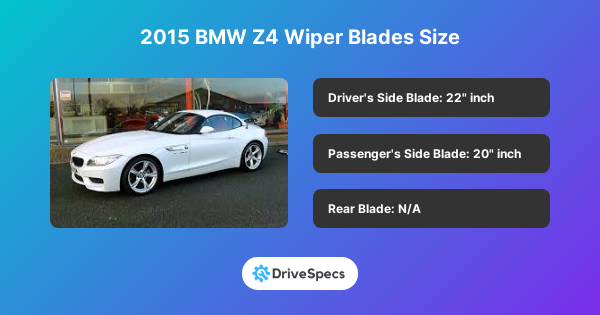 2015 BMW Z4 Wiper Blades Size