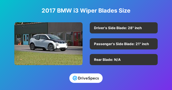 2017 BMW i3 Wiper Blades Size