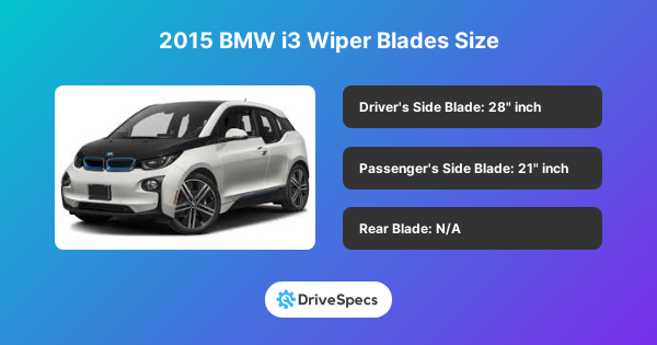 2015 BMW i3 Wiper Blades Size