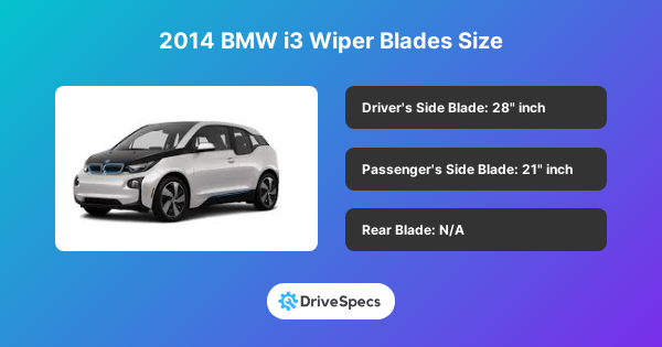 2014 BMW i3 Wiper Blades Size