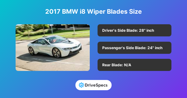 2017 BMW i8 Wiper Blades Size