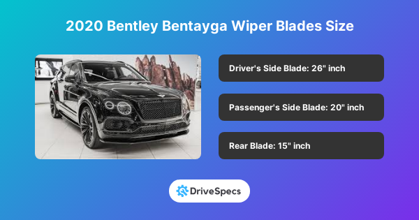 2020 Bentley Bentayga Wiper Blades Size