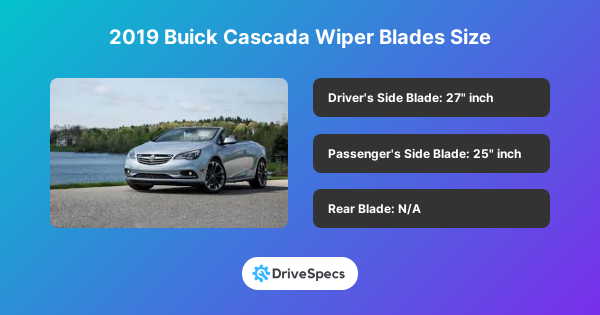 2019 Buick Cascada Wiper Blades Size