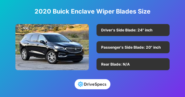 2020 Buick Enclave Wiper Blades Size