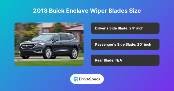 2018 Buick Enclave Wiper Blades Size