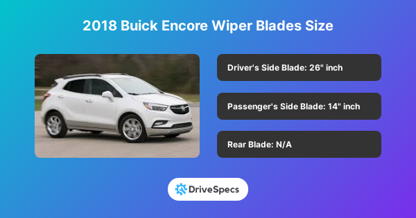 2018 Buick Encore Wiper Blades Size