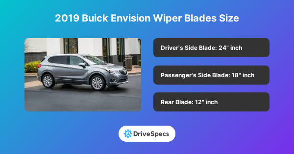 2019 Buick Envision Wiper Blades Size