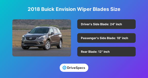 2018 Buick Envision Wiper Blades Size