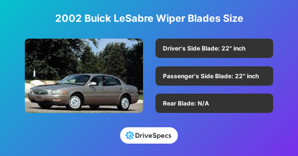 2002 Buick LeSabre Wiper Blades Size