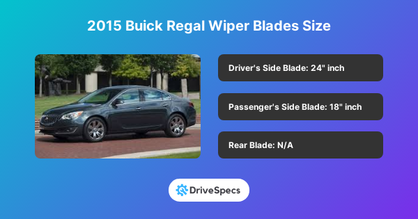 2015 Buick Regal Wiper Blades Size