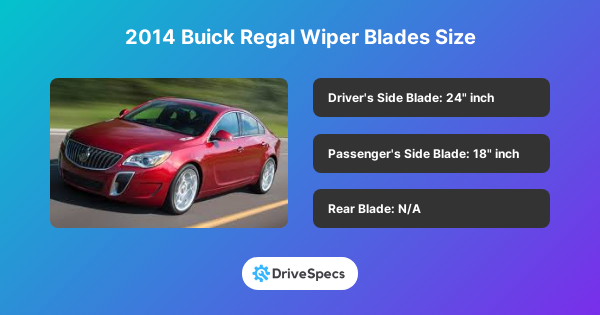 2014 Buick Regal Wiper Blades Size