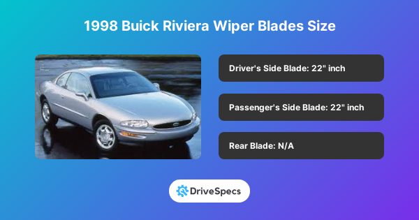 1998 Buick Riviera Wiper Blades Size