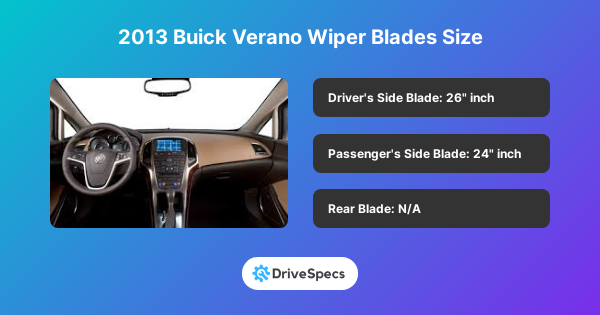 2013 Buick Verano Wiper Blades Size